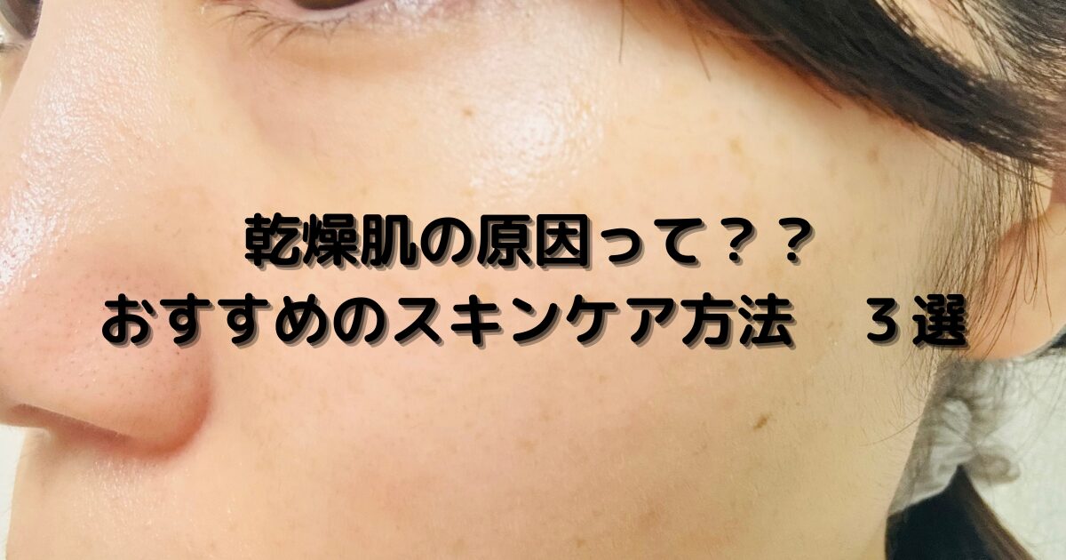 乾燥肌のスキンケア方法